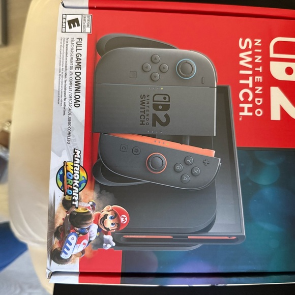 Nintendo Black and Red Hybrid Console